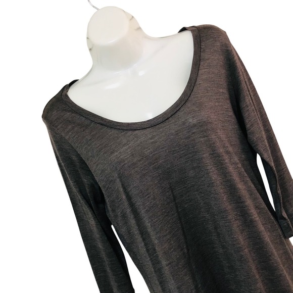 Eileen Fisher Tops - Eileen Fisher Womens Silk Blend Top XS Brown Minimalist Clean Girl Career Casual